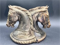 Bronze Horse Head Bookends