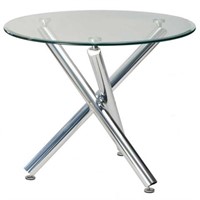 Glass Top Rod Dining Table