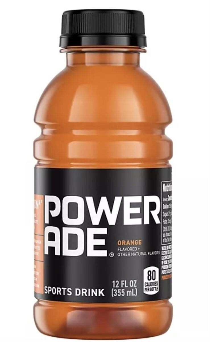 4X/BID Powerade Orange, 12 fl oz, 24pk  B107