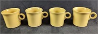 4 Yellow Sunflower HLC Fiesta Mugs