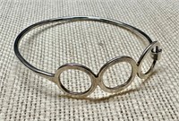 Sterling Silver Hook Close Bangle