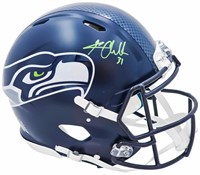 Kam Chancellor Autographed  Blue Speed Helmet