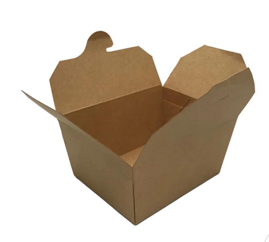 26oz Kraft Foldable Paper Take Out Box | 4.33x3...