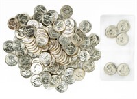 Coin 112 Mixed Dates Silver Quarters-BU