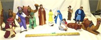 15 Pc Large Nativity Set - Ceramic GREAT COND!!!