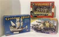 Lot of three assorted model kits includes the