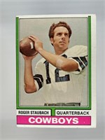 1974 Topps #500 Roger Staubach Looks Clean but OC