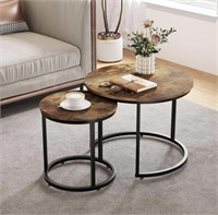 SMUXEE NESTING COFFEE TABLE SET OF 2, 23.6IN