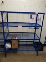 BLUE WIRE RACK