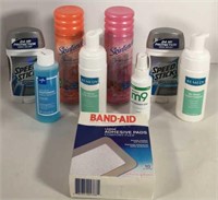 Unused Toiletries and Band-aids