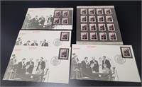 Canada Post Day of Issue Pierre Trudeau stamps