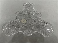 Cut Glass Footed Dish