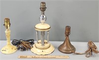 Vintage Lamp Lot incl Le-Mur Cast Iron