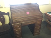 Original Antique Oak roll top desk
