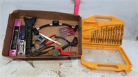 Drill Bits & Assortment of Tools