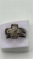 Sterling Cross Ring Size 6