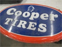 2 Cooper Tire Plastic Signs 56 x 36