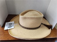 Sun Body Hats hand crafted palm leaf hat w/ chin..