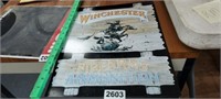 1991 WINCHESTER METAL SIGN