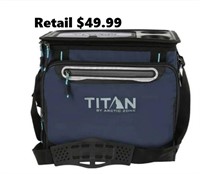 Titan 40-can Collapsible Cooler gray