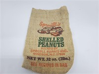 Spruill's peanut burlap 2lb bag