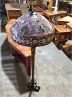 Leaded Tiffany Style Electric Floor Lamp