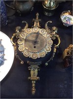 Brass wall clock