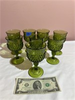 Vintage Green Goblets