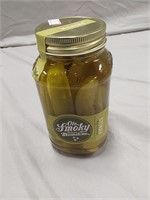 Jar of Old Smokey Moonshine Pickles NBO
