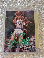Larry Bird Signed Basketball Card with COA