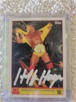 Hulk Hogan Signed Wrestling Card with COA