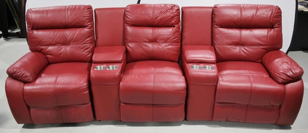 5 pcs Leather Theater Seating Recliners