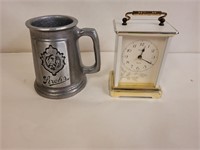 Small Clock & Stroh's Mug