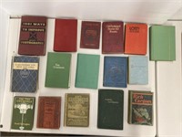 16 vintage and antique hardcover books