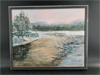 Ruth Spring oil on canvas, framed NO SHIPPING