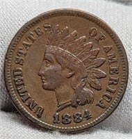 1884 Indian Head Cent VF w/ Full Liberty