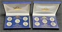 (2) 5 Coin State Quarter Sets 2002 & 2003