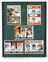 1964-1968 Topps ERA Leaders Baseball Cards (5)