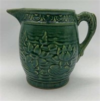 VTG McCoy Green Lily Pad Water Stoneware Pitcher