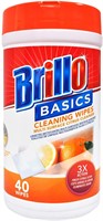 Brillo Multi Surface Cleaning Wipes Orange 40 Ct