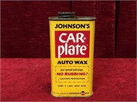Johnson's Car Plate Auto Wax 10oz Tin