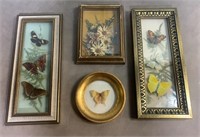 Framed Butterflies & Flowers Collection