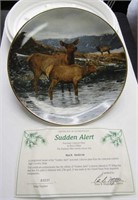 Danbury Mint "Sudden Alert" Plate #D3237