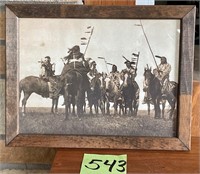 1888 E. Curtisa "Atsina Warriors" Framed Photo