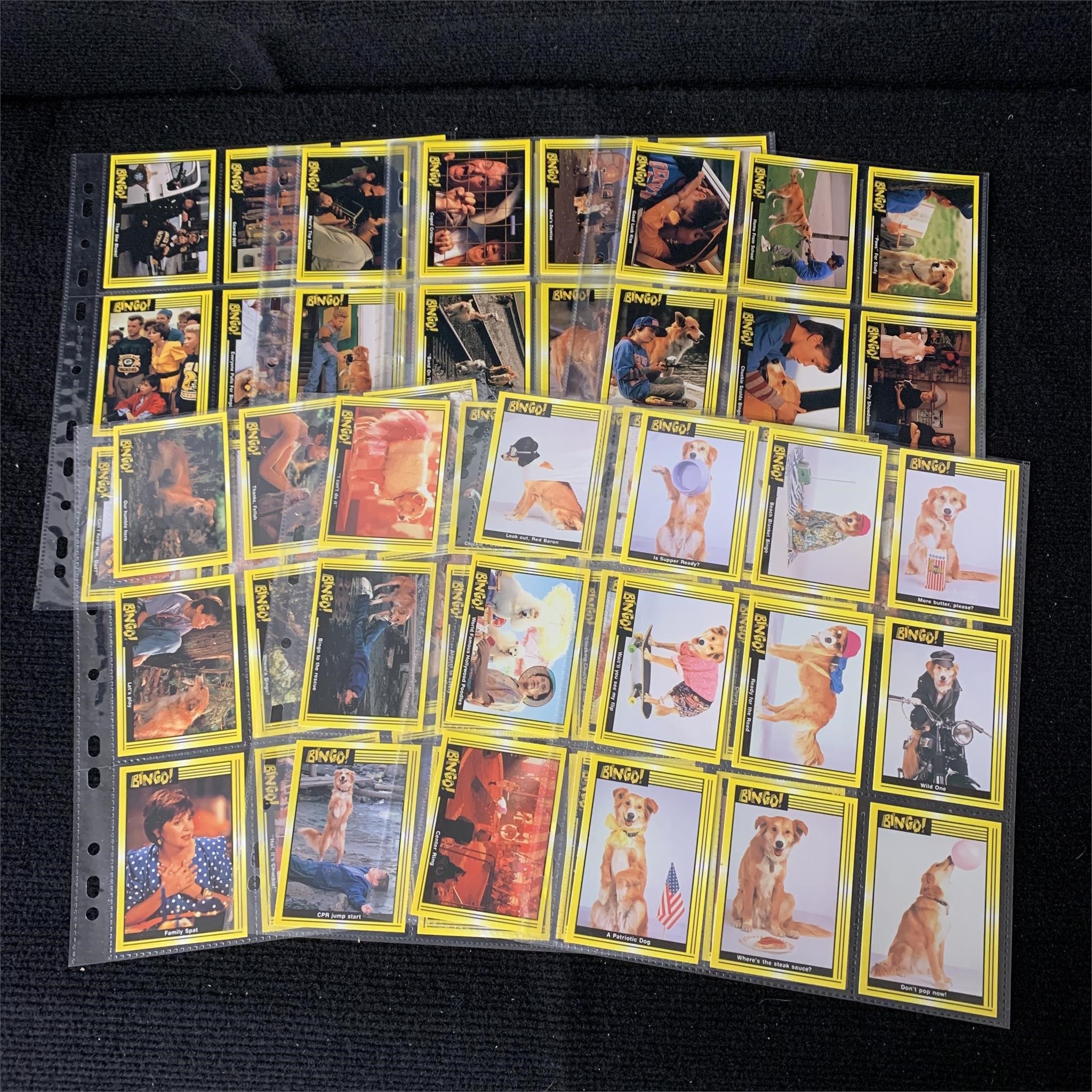 Set of Bingo Trading Cards