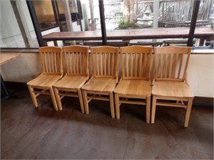 Bid X 4: Authentic  Wood Chairs