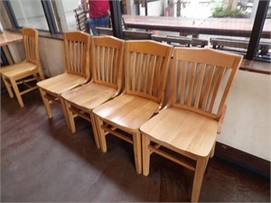 Bid X 4: Authentic  Wood Chairs