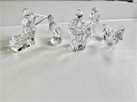 5 Orrefors Sweden Crystal Figurines