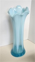 Blue Opalescent Vase,  Jefferson 227