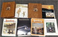 Group of wildlife magazines, some decoy books,